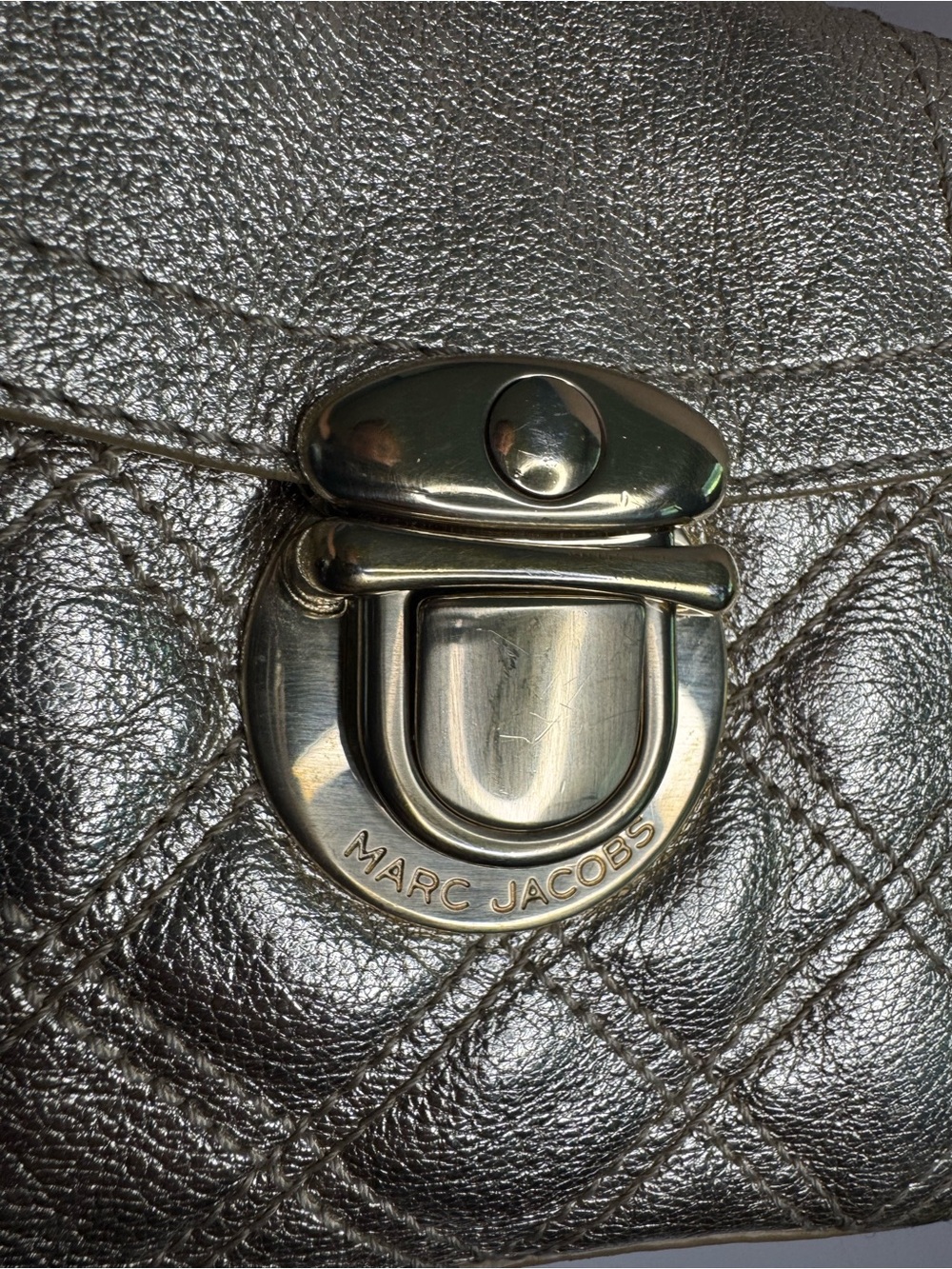 #359 Marc Jacobs Venetia Made in Italy Quilted Leather Satchel - Picture 5 of 16